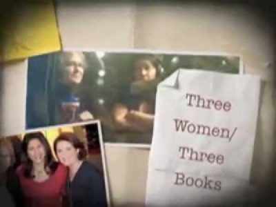 Title card for Three Women/Three Books on CKCU Radio